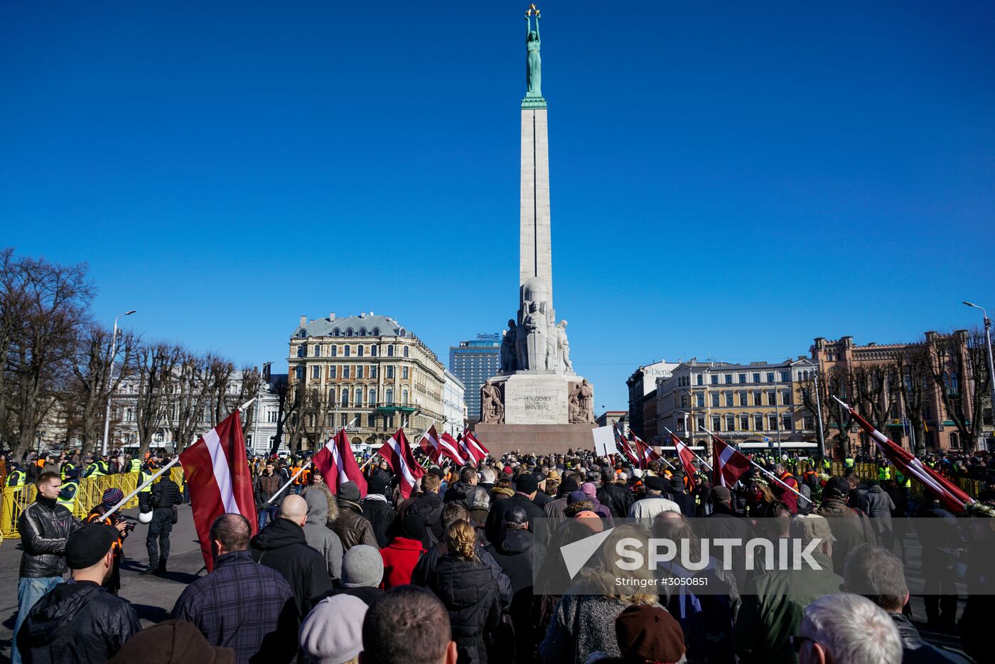 Waffen-SS veterans march in Riga