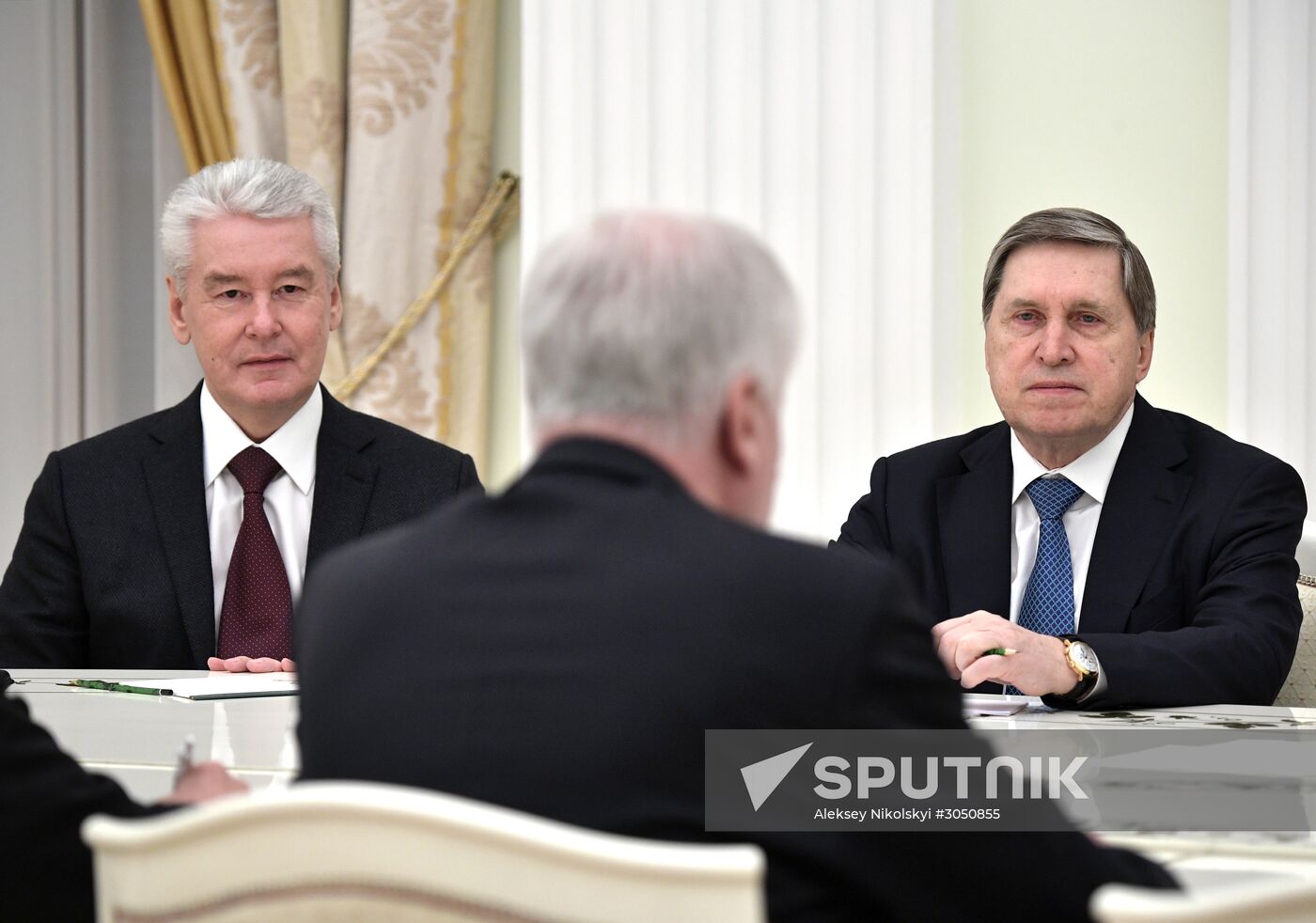 Russian President Vladimir Putin meets with Bavarian Prime Minister Horst Seehofer
