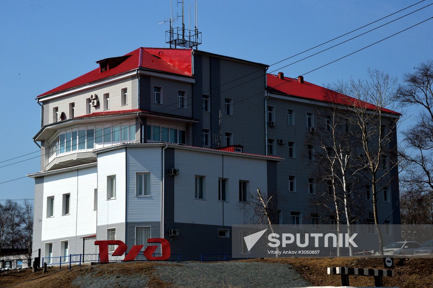 The largest port railway station of the Far Eastern Railway Nakhodka - Vostochnaya