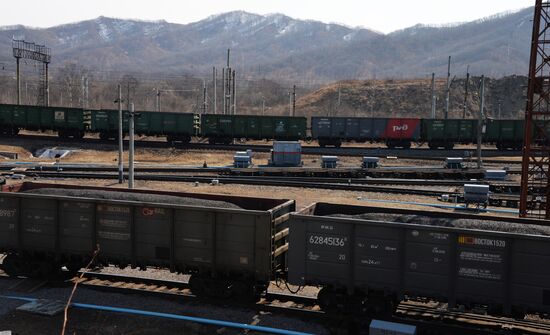 Largest port railway station of Far Eastern Railway, Nakhodka-Vostochnaya