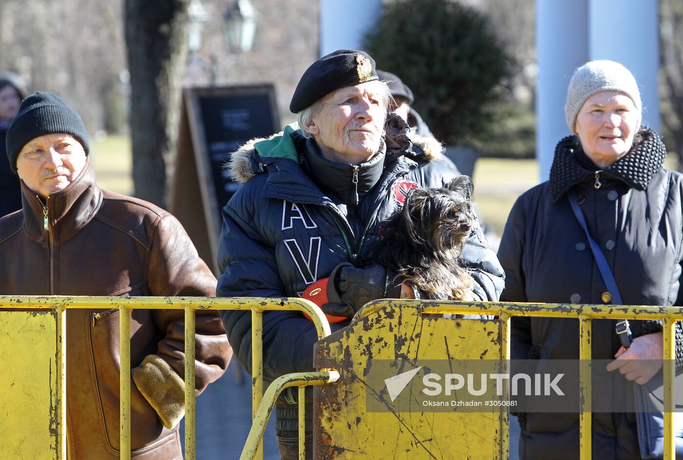 Waffen-SS veterans march in Riga