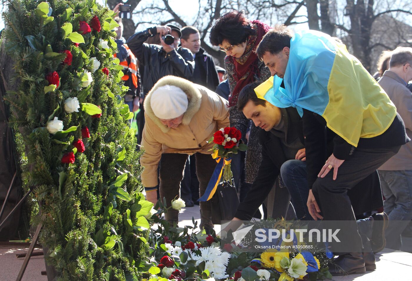 Waffen-SS veterans march in Riga