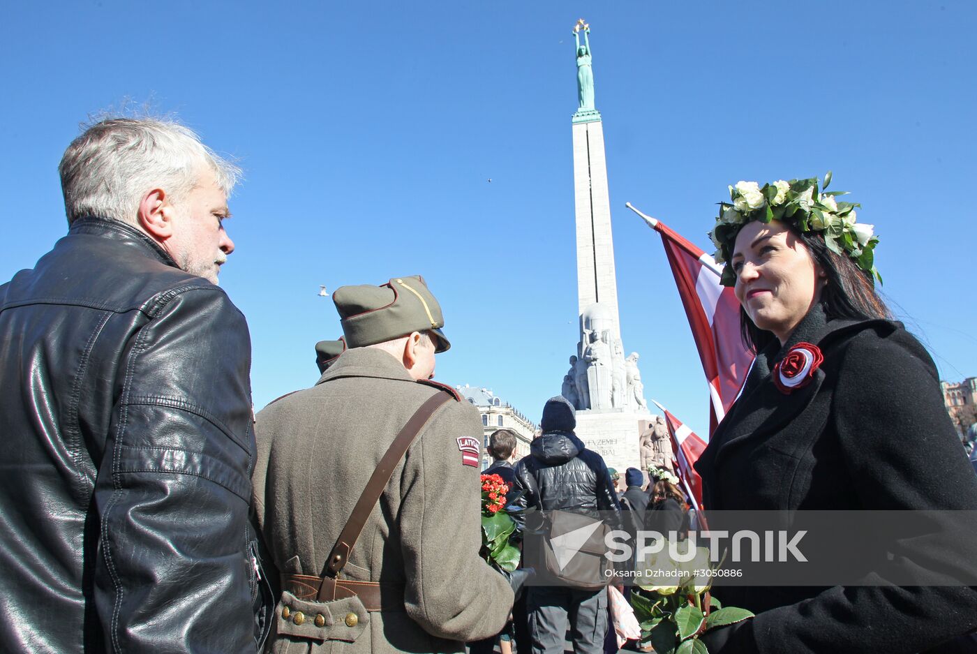 Waffen-SS veterans march in Riga
