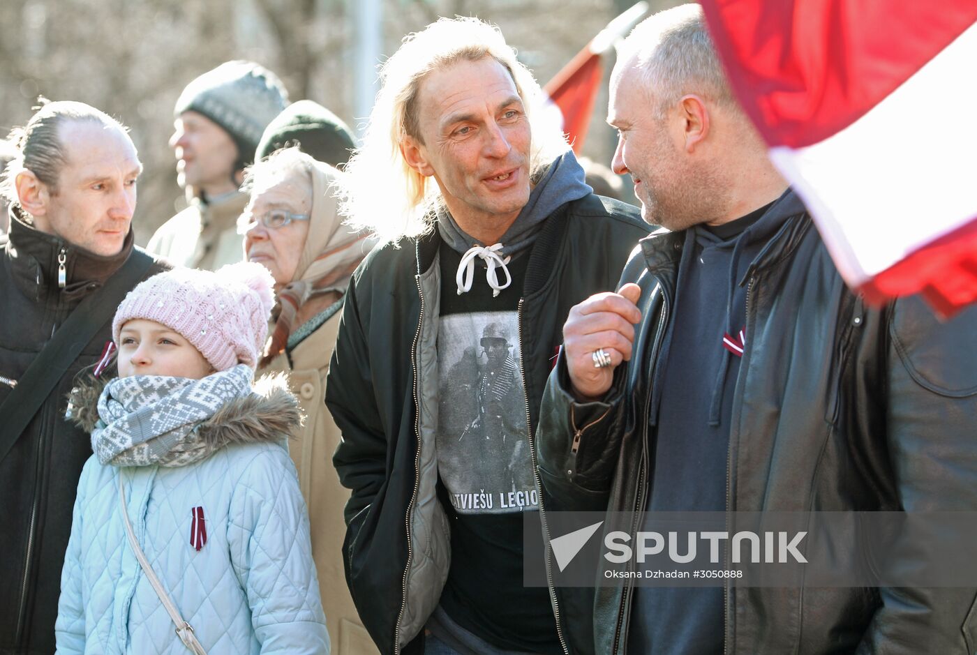 Waffen-SS veterans march in Riga