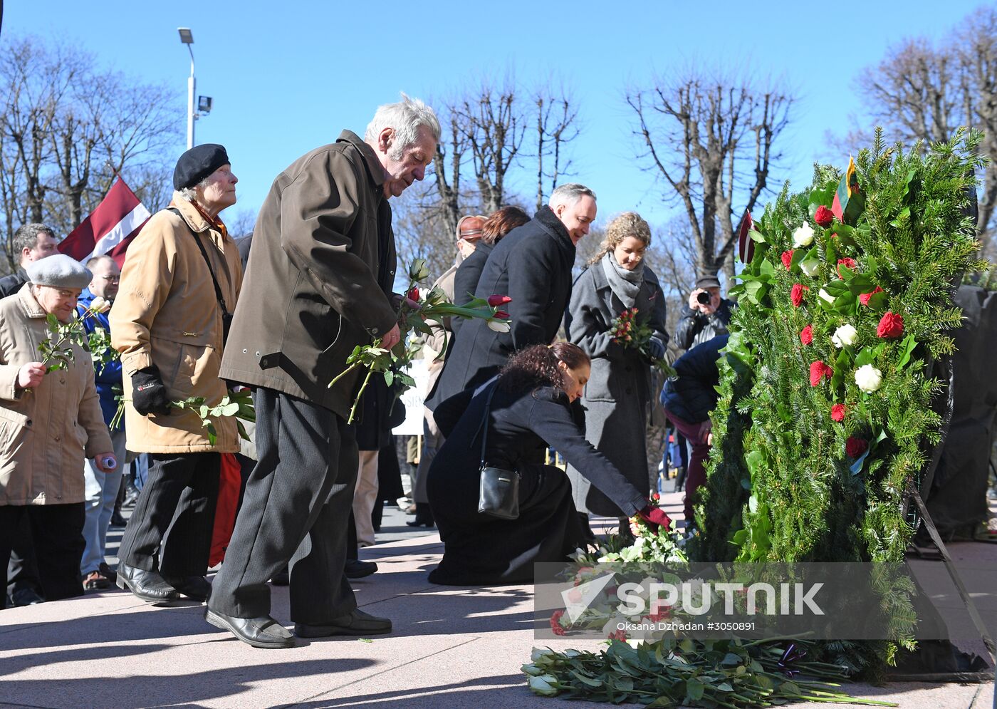 Waffen-SS veterans march in Riga