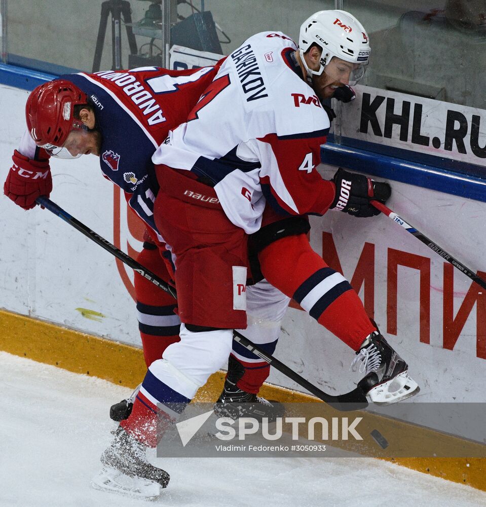 Ice hockey. KHL. CSKA vs. Lokomotiv