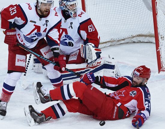 Ice hockey. KHL. CSKA vs. Lokomotiv