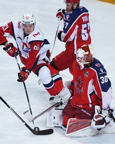 Ice hockey. KHL. CSKA vs. Lokomotiv