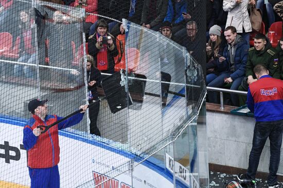 Ice hockey. KHL. CSKA vs. Lokomotiv