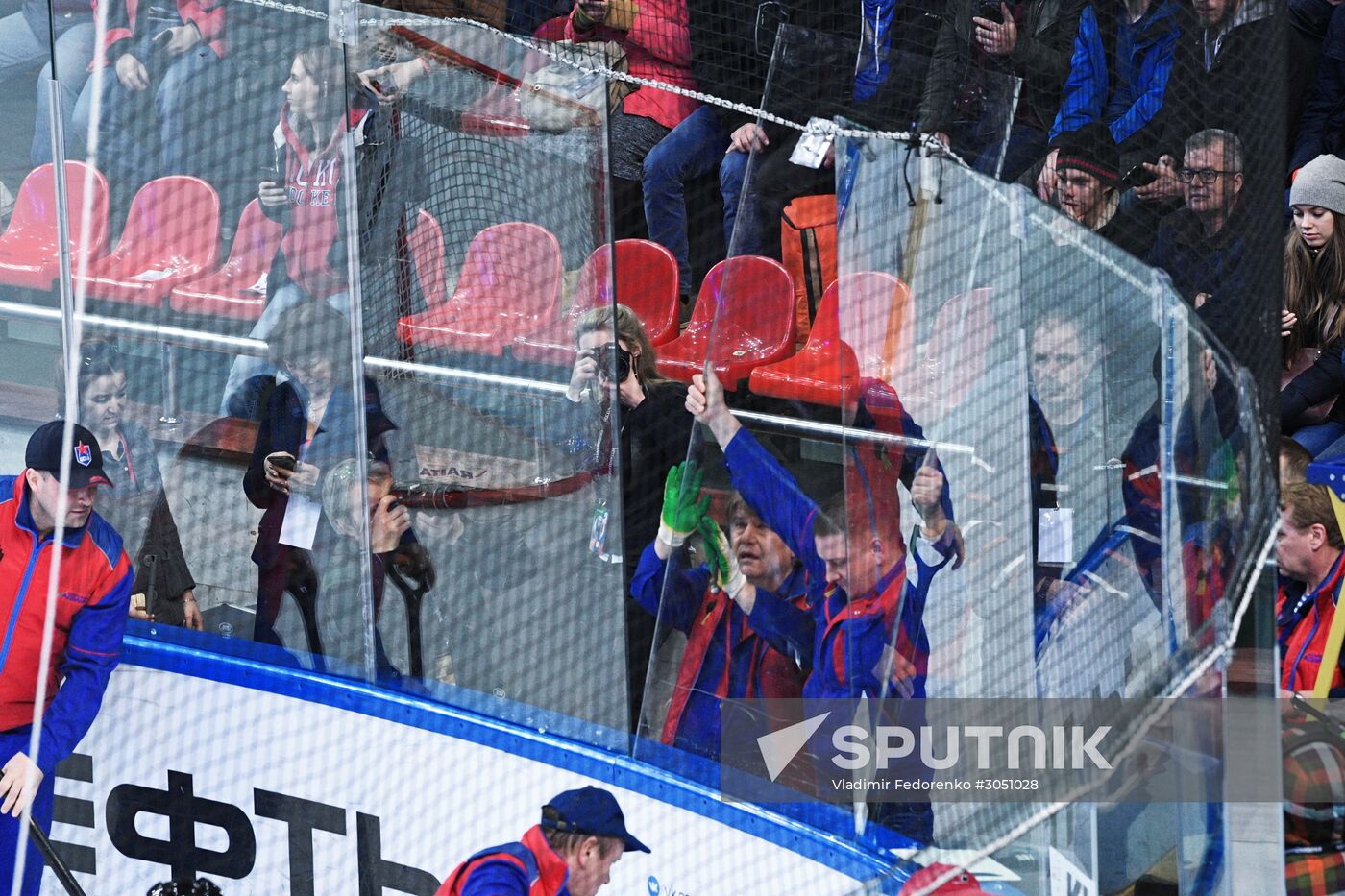 Ice hockey. KHL. CSKA vs. Lokomotiv