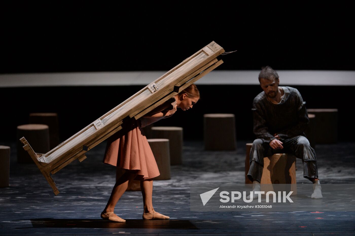 Final rehearsal of Peer Gynt ballet at Novosibirsk Opera and Ballet Theater