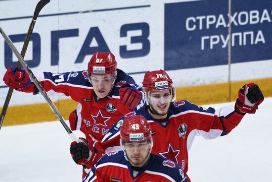 Kontinental Hockey League. CSKA vs. Lokomotiv