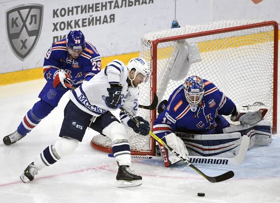 Kontinental Hockey League. Dynamo Moscow vs. SKA
