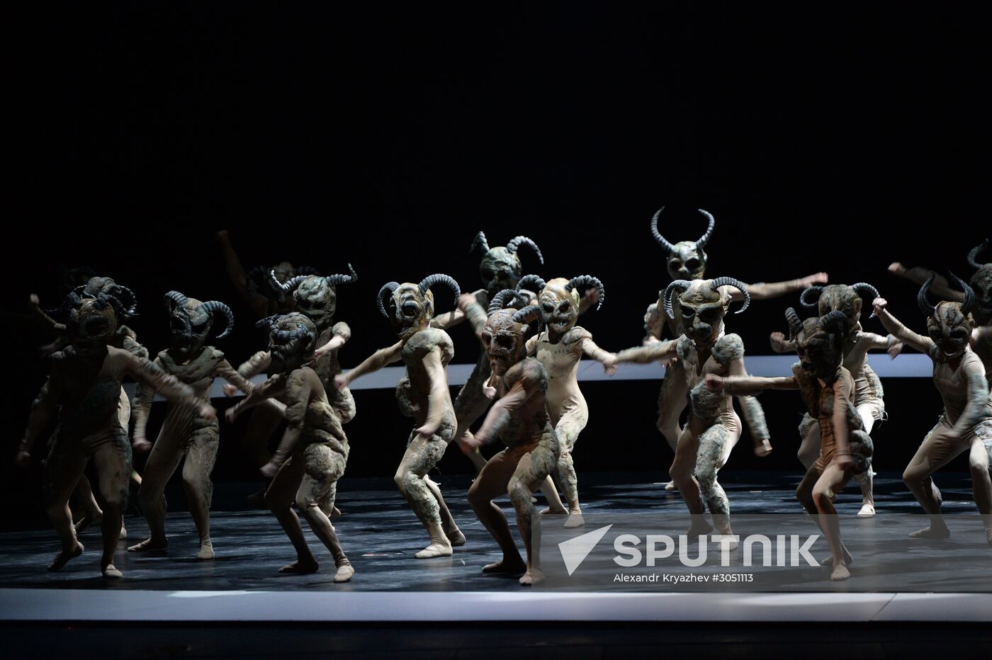 Final rehearsal of Peer Gynt ballet at Novosibirsk Opera and Ballet Theater