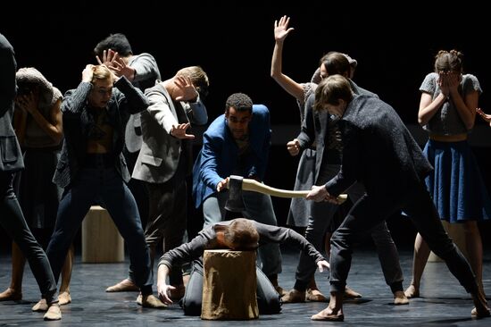 Final rehearsal of Peer Gynt ballet at Novosibirsk Opera and Ballet Theater