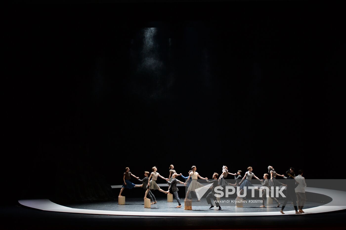 Final rehearsal of Peer Gynt ballet at Novosibirsk Opera and Ballet Theater