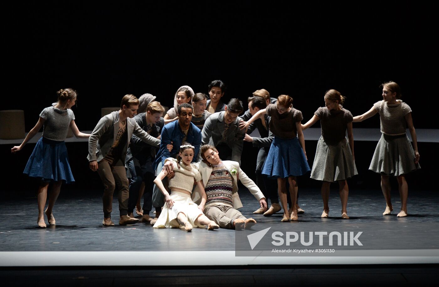 Final rehearsal of Peer Gynt ballet at Novosibirsk Opera and Ballet Theater