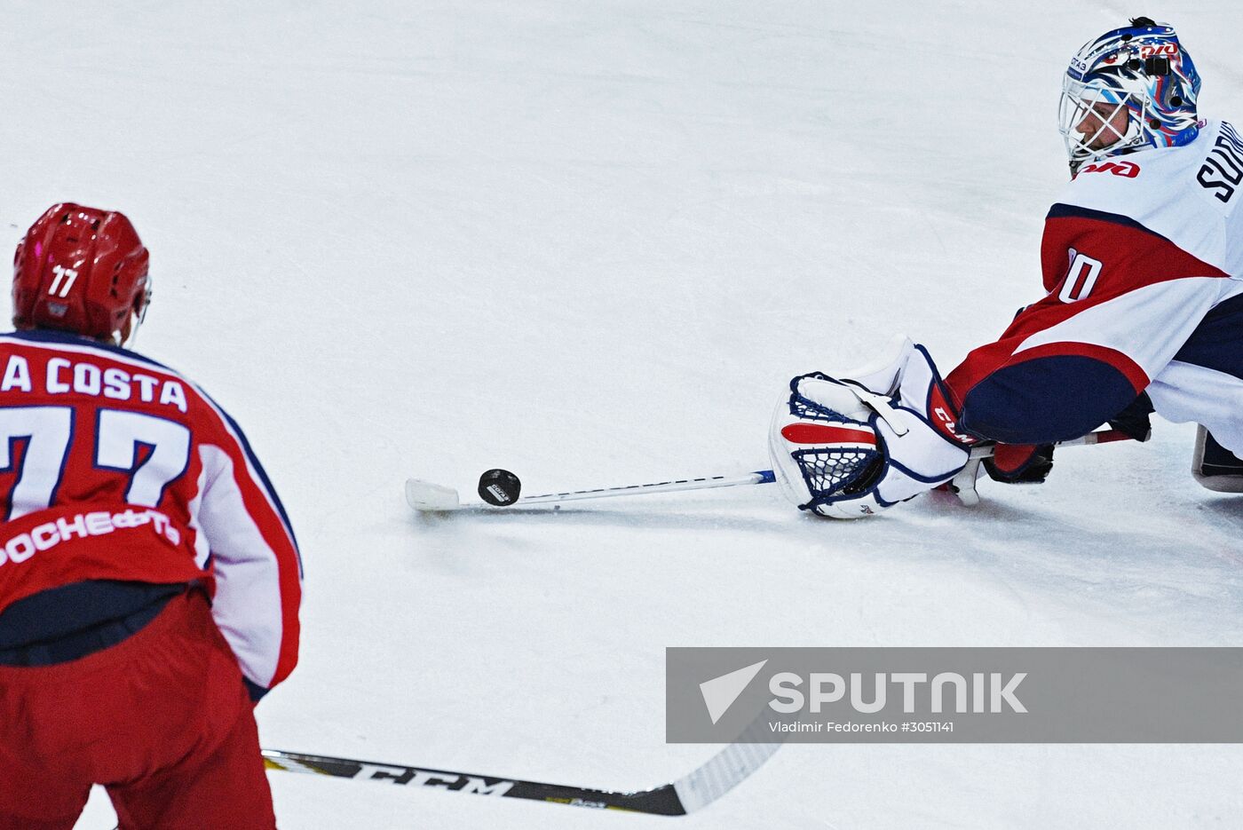 Kontinental Hockey League. CSKA vs. Lokomotiv