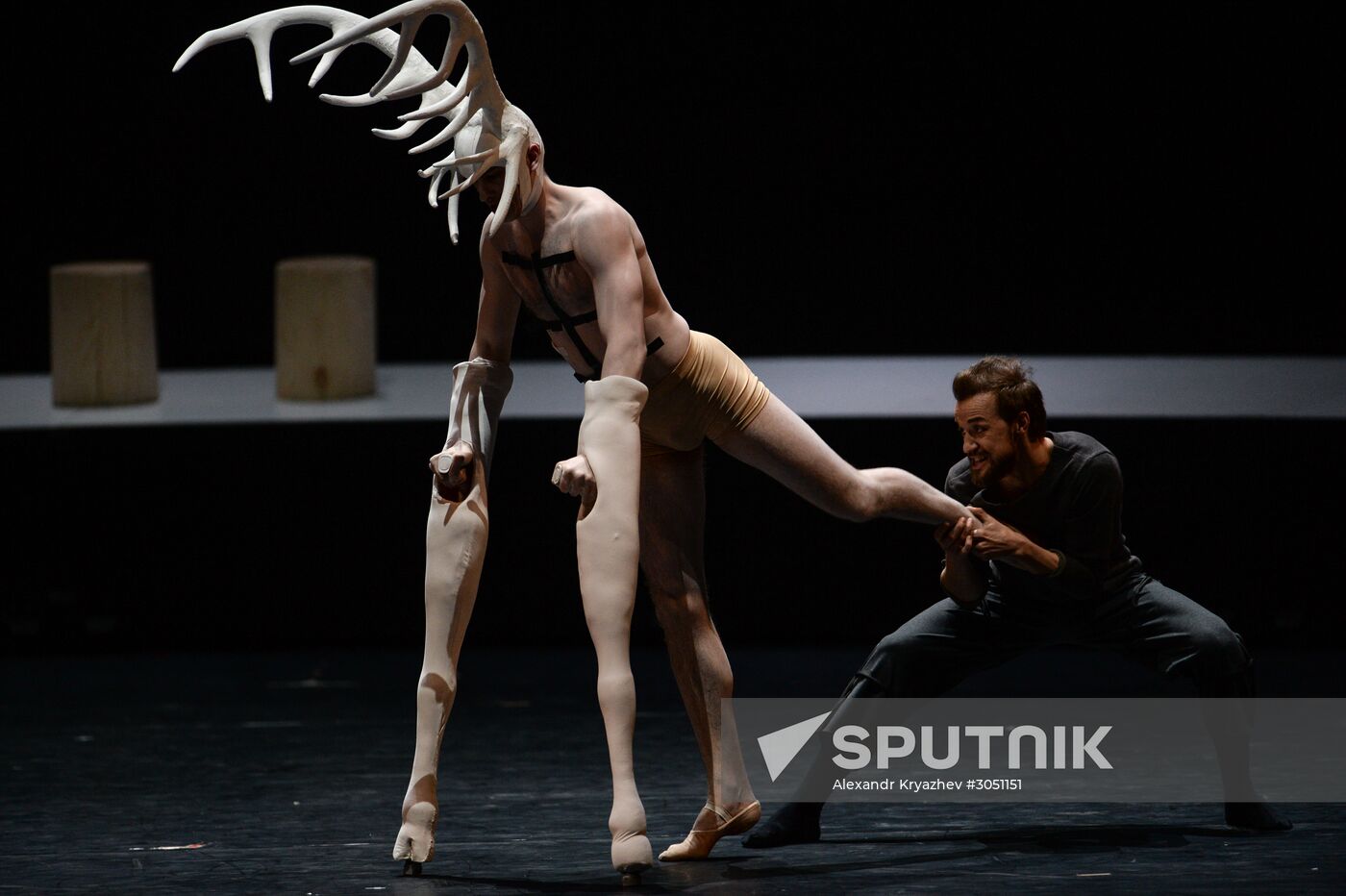 Final rehearsal of Peer Gynt ballet at Novosibirsk Opera and Ballet Theater