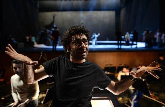 Final rehearsal of Peer Gynt ballet at Novosibirsk Opera and Ballet Theater