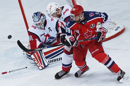 Kontinental Hockey League. CSKA vs. Lokomotiv