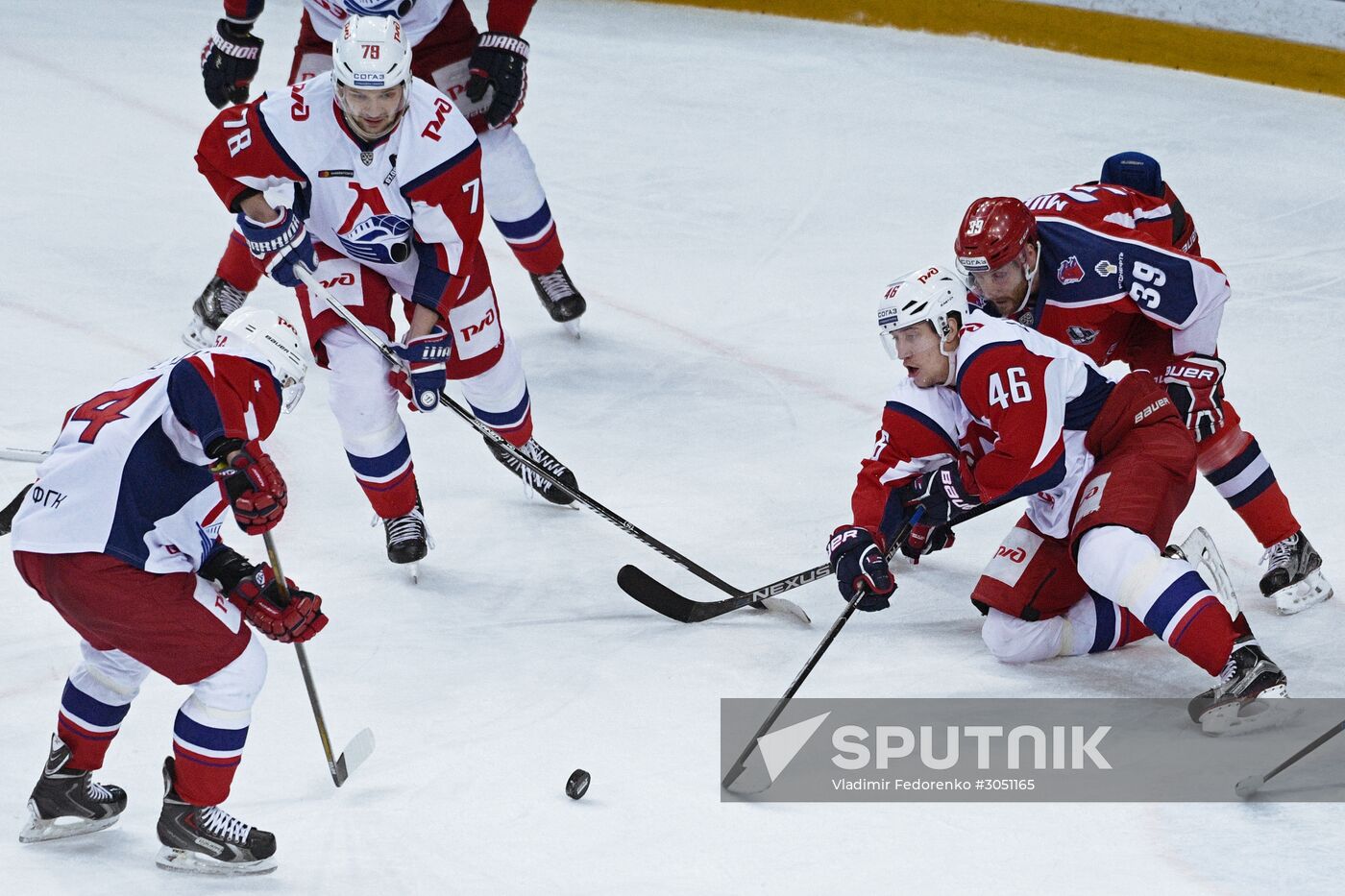 Kontinental Hockey League. CSKA vs. Lokomotiv
