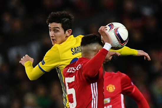 UEFA Europa League. Manchester United vs. Rostov