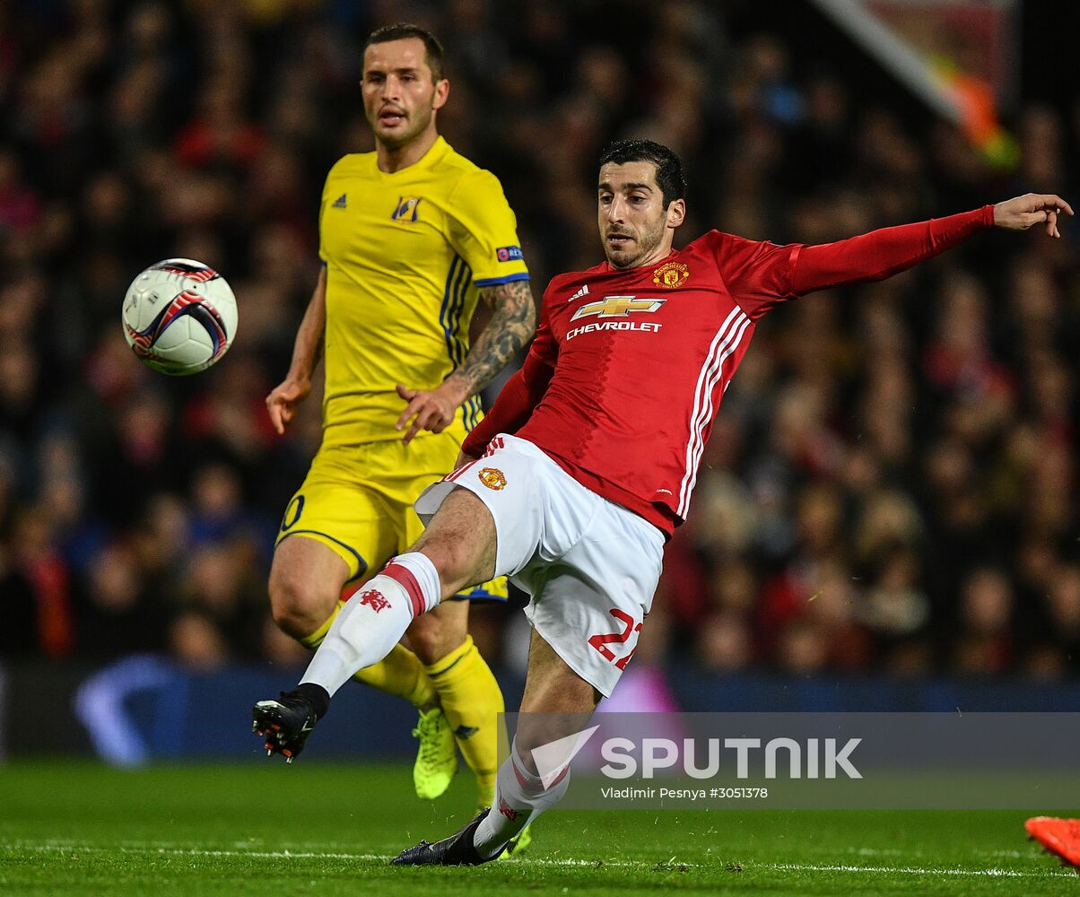 UEFA Europa League. Manchester United vs. Rostov