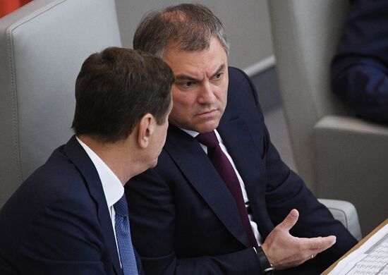 State Duma plenary meeting