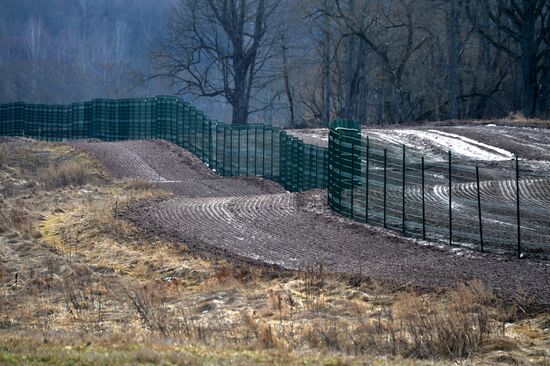 Belarusian-Latvian border.