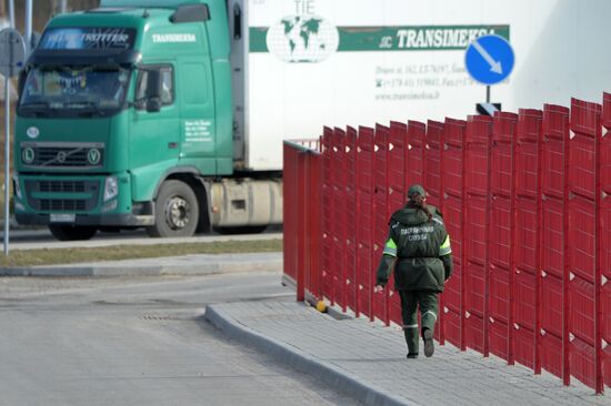 Belarusian-Latvian border.