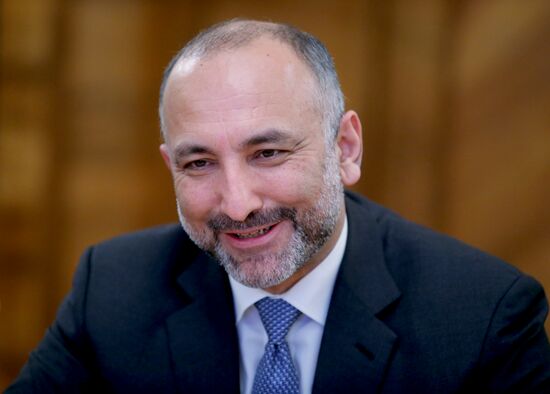 Russian Foreign Minister Lavrov meets with Afghanistan President's security advisor Hanif Atmar