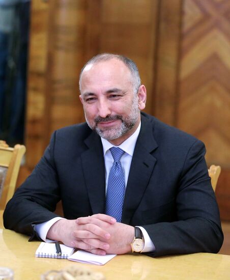 Russian Foreign Minister Lavrov meets with Afghanistan President's security advisor Hanif Atmar
