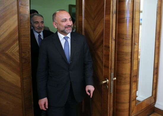 Russian Foreign Minister Lavrov meets with Afghanistan President's security advisor Hanif Atmar