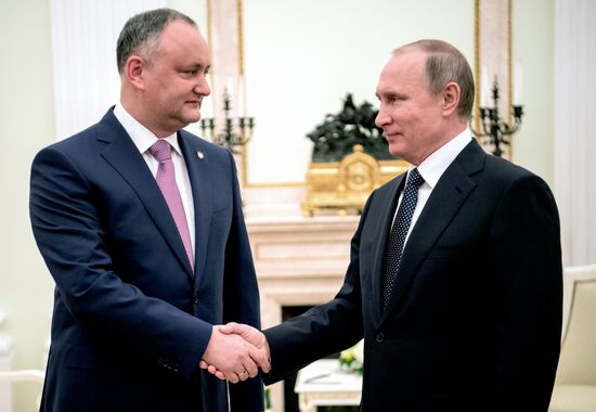 President Putin meets with President of Moldova Igor Dodon