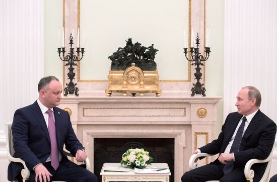 President Putin meets with President of Moldova Igor Dodon