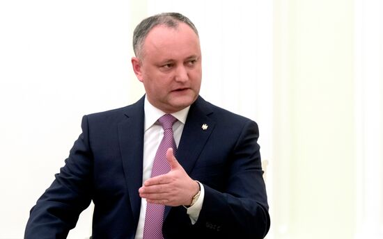 President Putin meets with President of Moldova Igor Dodon