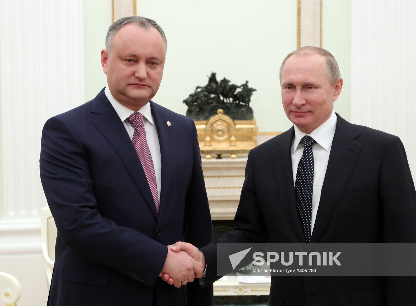 President Putin meets with President of Moldova Igor Dodon