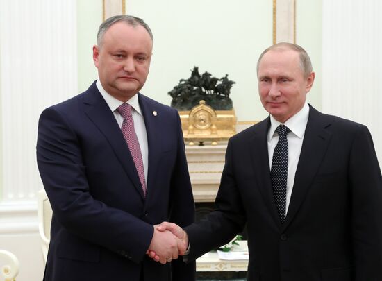 President Putin meets with President of Moldova Igor Dodon