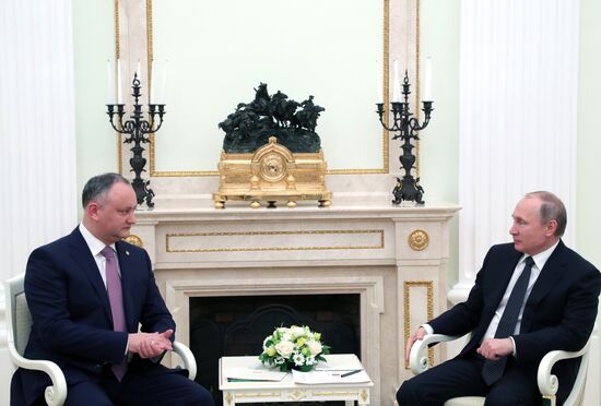 President Putin meets with President of Moldova Igor Dodon