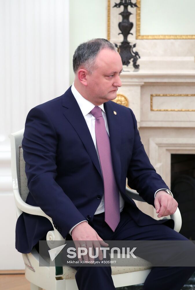 President Putin meets with President of Moldova Igor Dodon