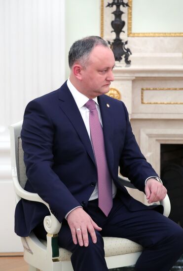 President Putin meets with President of Moldova Igor Dodon