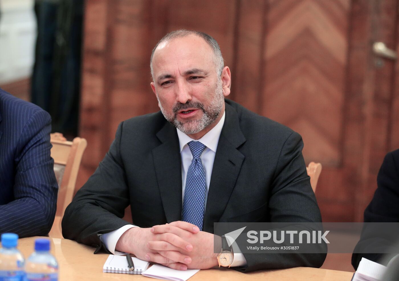 Russian Foreign Minister Lavrov meets with Afghanistan President's security advisor Hanif Atmar