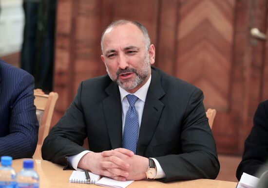 Russian Foreign Minister Lavrov meets with Afghanistan President's security advisor Hanif Atmar