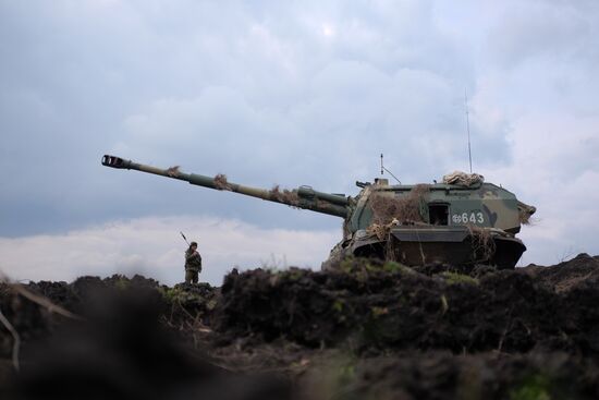 Military exercise in Krasnodar Territory