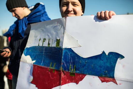 Celebrations mark 3rd anniversary of Crimea's reunion with Russia