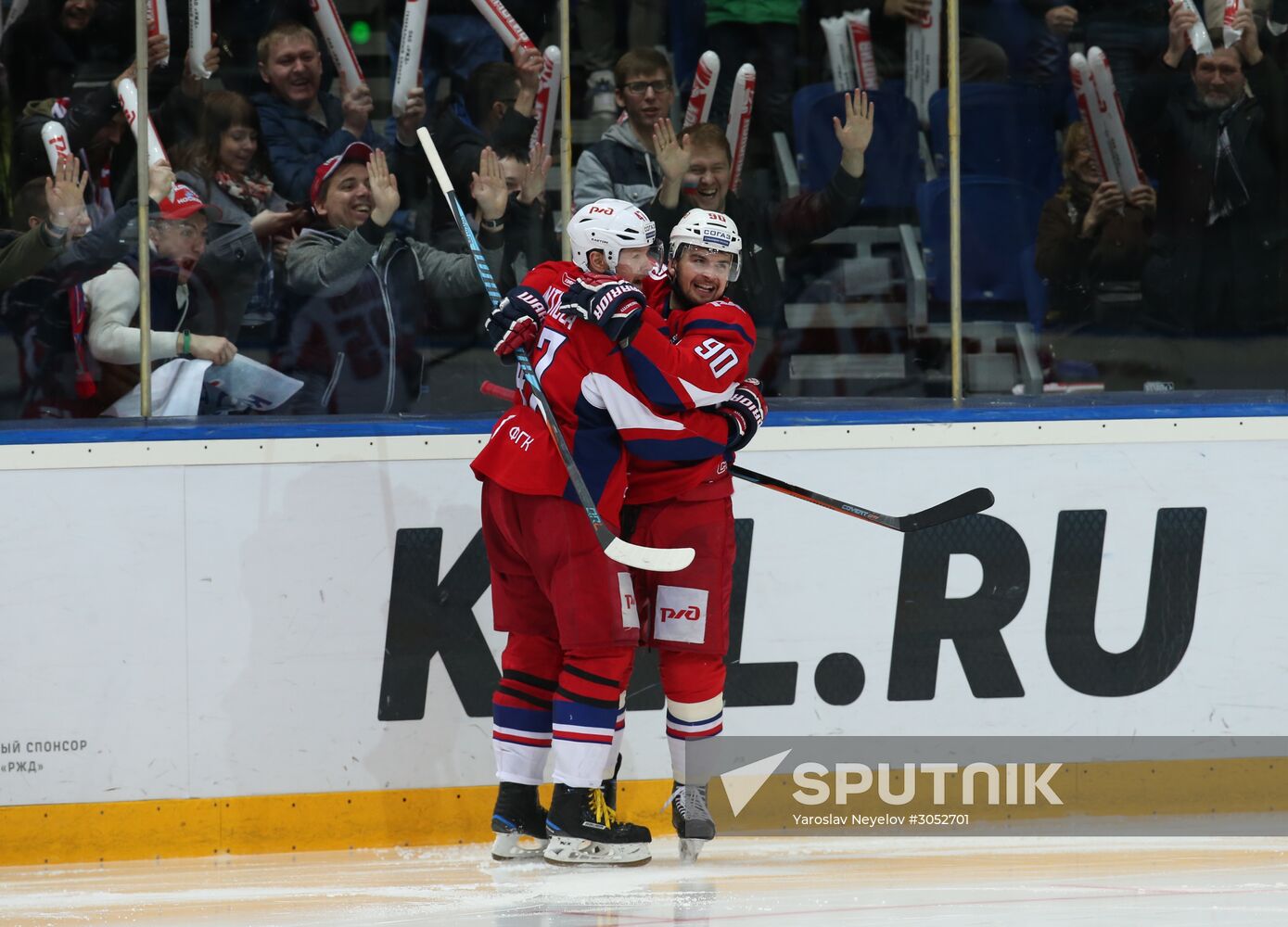 Kontinental Hockey League. Lokomotiv vs. CSKA