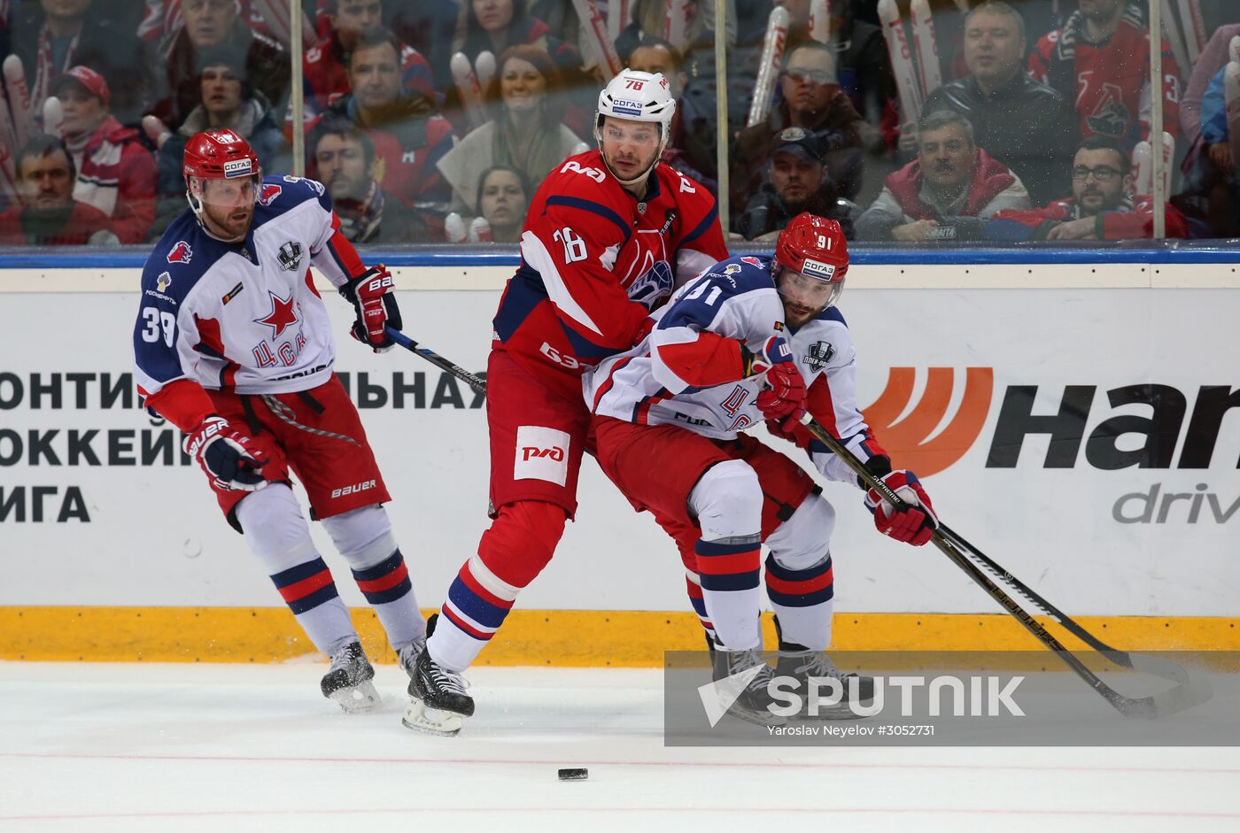 Kontinental Hockey League. Lokomotiv vs. CSKA