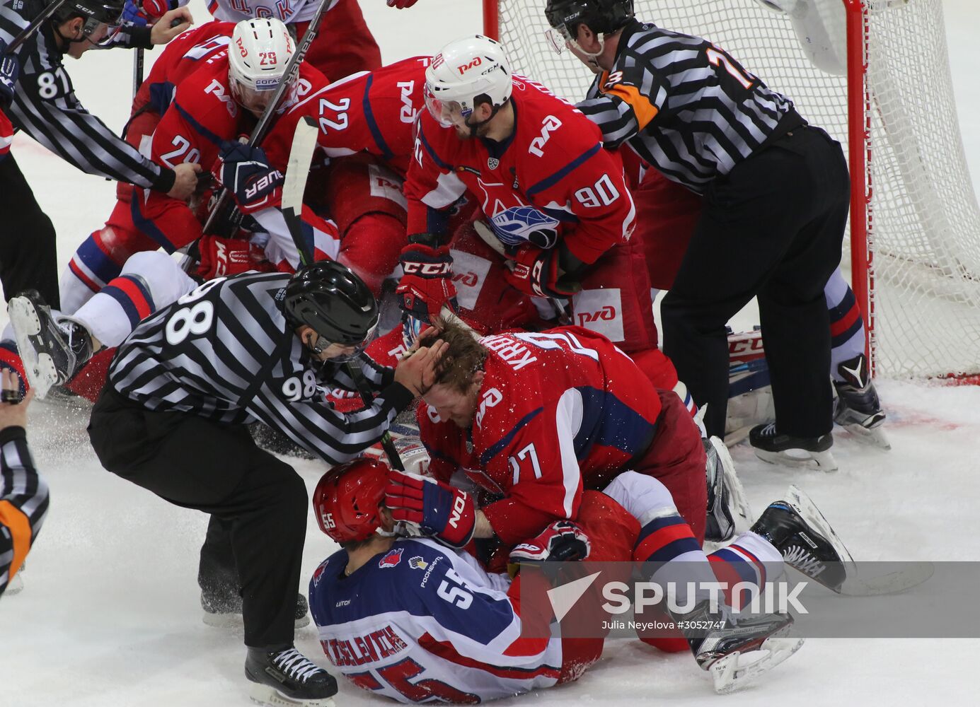 Kontinental Hockey League. Lokomotiv vs. CSKA