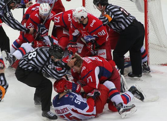 Kontinental Hockey League. Lokomotiv vs. CSKA